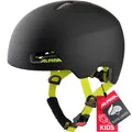 Produktbild: ALPINA Hackney - Leichter, Bruchfester & Optimal Klimatisierter Fahrradhelm für Kinder, Mit Nachrüstbarem LED für Gute Sichtbarkeit, Black-neon Yellow matt, M (51-56 cm)