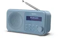 Produktbild: SHARP DR-P420(BL) Tragbares DAB+ Radio mit Bluetooth 5.0, DAB+/FM, USB- oder Batteriebetrieb, Dual-Wecker, 40 Senderspeicher, Kopfhöreranschluss – Tokyo Digitalradio Steel Blue