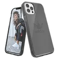 Produktbild: adidas Entwickelt für iPhone 12 / iPhone 12 Pro 6.1 Hülle Transparent Case Falltest Erhöhte Kanten Original Snap Case Cover Schwarz Smoke