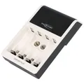 Produktbild: Ansmann Schnell-Ladegerät Comfort Plus für 1-4 NiMH Micro AAA, Mignon AA Akkus, NiMH 9V E-Block