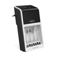 Produktbild: ANSMANN Akku-Ladegerät für NiMH Micro (AAA), Mignon (AA), 9V Block Akkus – Automatik Batterieladegerät mit Perfect-7-Ladetechnologie, Schnellladefunktion & Entladefunktion – Comfort Plus