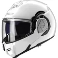 Produktbild: Motorrad Helm XXL - LS2 Advant Solid FF906 Klapphelm mit Sonnenblende weiß