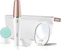 Produktbild: Braun Gesichtsepilierer Face 851v | Epilierer & Reinigungsbürste | Schalltechnologie | Spiegel & Tasche | weiß/bronze