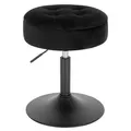 Produktbild: Barhocker mit Stauraum Barstuhl höhenverstellbar Stehhocker Samt BH329sz-1