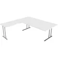 Produktbild: Kerkmann Schreibtisch start up 4367, 200 x 75 x 200cm (BxHxT), L-Form, weiß