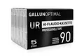 Produktbild: GALLUNOPTIMAL UR90 Audiokassetten 90 min. Leerkassetten neu 5er Pack
