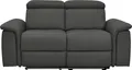 Produktbild: Home affaire 2-Sitzer Pareli 172cm, manuelle u. elektr. Relaxfunktion, USB, Kopfteil-Verstellung, LED, in Echtleder, Kunstleder, Web