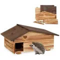 Produktbild: Igelhaus - Holz - mit Boden - 2 Zimmer - 24 x 46 x 33,5 cm - braun