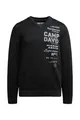Produktbild: Camp David Herren Pullover V-Neck mit Logo Print und Tapes Black, 4XL