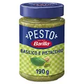 Produktbild: Barilla Pesto Basilico e Pistacchio 1x190g | Glutenfreie Italienische Pasta-Sauce mit Basilikum und Pistazien, Nudel-Soße, grünes Pesto