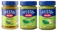Produktbild: Testpaket Barilla grünes Pesto Basilico e Rucola Pesto genovese Pesto pistacchio esto Basilico e Pistacchio Pesto mit Basilikum und Pistazien 3x 190g