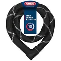 Produktbild: ABUS Kettenschloss Iven Chain 8210 – Fahrradschloss aus gehärtetem Stahl – mit Kunstfaserummantelung – ABUS-Sicherheitslevel 10 – 110 cm – Schwarz