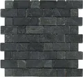 Produktbild: Mosaikfliese Schiefer Brick 30 x 30 cm schwarz