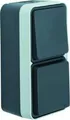 Produktbild: Berker W.1 IP55 Aufputz Wippschalter/Steckdose grau 47803515