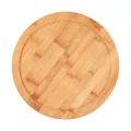 Produktbild: Schinkenteller Holz EUROHOME 30 cm Bambus rund - Schneidebrett Holzteller verwendbar als Fleischteller und Servierbrett Küchenbrett Brotzeit