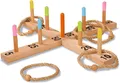 Produktbild: Eichhorn 100004405 - Outdoor Ringwurfspiel - 50x50cm mit 5 Wurfringen, Wurfspiel