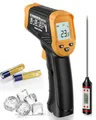 Produktbild: Eventek Infrarot-thermometer, -50°C ~ 600°C Temperaturmessgerät Digital Infrarot Thermometer mit Max/min, laser thermometer mit 304 Fleischthermometer, für Küche, Pizzaofen, Oven, Nicht für Menschen