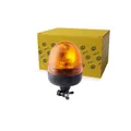 Produktbild: HELLA 2RL 009 506-001 Halogen Rundumleuchte - Rota Compact - 12V - gelb (amber) - Rohrstutzen, flexibel - für Traktor, LKW, Gabelstapler