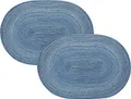 Produktbild: Pichler Tischset Samba 2er-Pack blau Größe oval: 33x48 cm