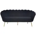 Produktbild: Livetastic 3-Sitzer-Sofa, Schwarz, Textil, 180x78x76 cm, Wohnzimmer, Sofas & Couches, Sofas, 3-Sitzer Sofas