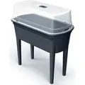 Produktbild: Prosperplast - Hochbeet Bloomo 78x38x82cm Anzuchtbeet Frühbeet Gewächshaus Gemüsebeet Anthrazit