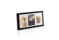 Produktbild: bomoe Bilderrahmen Bilderrahmen Galeria für 3 Fotos, 13x18cm, Schwarz, Kunststoffglas, Metall-Aufhängung & Passepartout Multirahmen Holz