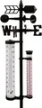 Produktbild: Garten Wetterstation 145cm Regenmesser Windmesser Thermometer Wettermessung
