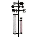 Produktbild: Garten Wetterstation 145cm Regenmesser Windmesser Thermometer Wettermessung