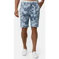 Produktbild: Indicode Chinoshorts Herren Curtain Chino Shorts Herrenshorts Chino Shorts mit sommerlichem Blumenprint und einem Gürtel blau S