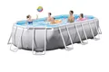 Produktbild: INTEX Prism Frame Oval Pool Set 503x274x122 Pool Schwimmbad Schwimmbecken Leiter
