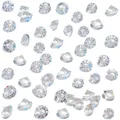 Produktbild: HAKACC 500 Stück Glas Deko Diamanten, 10mm Brillanten Glasdiamanten Klare Kristalledelsteine für Hochzeit Gunst Tabelle Mittelstück