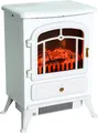 Produktbild: HOMCOM Elektrokamin Kaminofen Flammeneffekt 950/1850W Überhitzungs-Schutz Weiß 41,5 x 28 x 54,8 cm