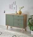 Produktbild: INOSIGN Sideboard MAVAS, in moderner Trendfarbe, Griffe aus Metall (Schwarz), Breite 107 cm