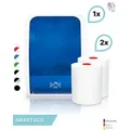 Produktbild: SET: Handtuchrollenspender SENSOR, berührungslos, Blanc Cosmos verschied. Farben + 2 Handtuchrollen Smart ECO - PRODUKTSET