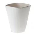 Produktbild: matches21 Orchideentopf viereckig Blumentopf Übertopf mit Keramiksteg Topf matt aus Keramik weiß Ø 9,5x13 cm