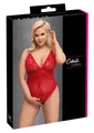 Produktbild: Cottelli CURVES Roter Ouvert-Bodysuit mit zarter Spitze 3XL