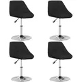 Produktbild: vidaXL Esszimmerstühle 4 Stk. Schwarz Kunstleder