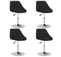 Produktbild: vidaXL Esszimmerstuhl Esszimmerstühle 4 Stk. Schwarz Kunstleder (4 St)
