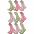 Produktbild: GAWILO Venensocken für Damen (9 Paar) | Ohne Gummibund & ohne drückende Naht | Socken mit Komfortbund | Weich & bequem (farbig 2, 39-42)
