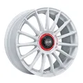 Produktbild: 1x OZ SUPERTURISMO EVOLUZIONE WRC race white + red lettering 8.5Jx19 5x108 ET45