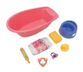 Produktbild: Puppen-Badewannenset mit viel Zubehör, 40,5 x 23 x 13 cm