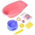Produktbild: Heless 914 - Puppen Badewannenset mit viel Zubehör 40cm Puppen ab 3 Jahren