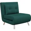 Produktbild: HOMCOM Schlafsessel mit Bettfunktion Kissen Samtoptik 77 x 88 x 83 cm