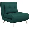 Produktbild: Homcom Schlafsessel, Dunkelgrün, Metall, 1-Sitzer, Füllung: Schaumstoff, 88x83x77 cm, Wohnzimmer, Sessel, Schlafsessel