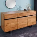 Produktbild: Massives Sideboard MAMMUT 160cm Akazie Baumkante Anrichte Beistellschrank