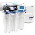 Produktbild: Naturewater NW-RO50-D1 Umkehrosmoseanlage 190 L/Tag, 5-stufiges Trinkwasser Filtrationssystem, Osmose System mit Druckerhöhungspumpe