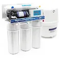 Produktbild: Naturewater - Nw-ro50-d1 Umkehrosmoseanlage 190 L/tag, 5-stufiges Trinkwasser Filtrationssystem, Osmose System Mit Druckerhöhungspumpe
