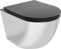 Produktbild: Mexen Lena WC-Schüssel Randlos Schwarz/Silber