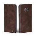Produktbild: Handy Hülle für Samsung Galaxy S7 Edge Klapp Magnet Smartphone Cover Case Braun