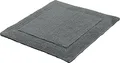 Produktbild: Erwin Müller WC-Vorlage, WC-Matte ohne Ausschnitt Uni Serie Stuttgart grau Größe 60x60 cm - extra dick, Wende-Design, 100% Baumwolle